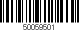 Código de barras (EAN, GTIN, SKU, ISBN): '50059501'