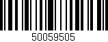Código de barras (EAN, GTIN, SKU, ISBN): '50059505'