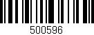 Código de barras (EAN, GTIN, SKU, ISBN): '500596'