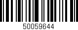 Código de barras (EAN, GTIN, SKU, ISBN): '50059644'