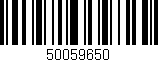 Código de barras (EAN, GTIN, SKU, ISBN): '50059650'