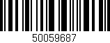 Código de barras (EAN, GTIN, SKU, ISBN): '50059687'