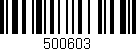 Código de barras (EAN, GTIN, SKU, ISBN): '500603'