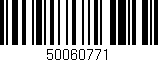 Código de barras (EAN, GTIN, SKU, ISBN): '50060771'