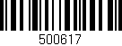 Código de barras (EAN, GTIN, SKU, ISBN): '500617'