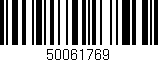 Código de barras (EAN, GTIN, SKU, ISBN): '50061769'