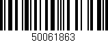 Código de barras (EAN, GTIN, SKU, ISBN): '50061863'