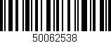 Código de barras (EAN, GTIN, SKU, ISBN): '50062538'