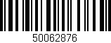 Código de barras (EAN, GTIN, SKU, ISBN): '50062876'