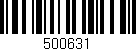 Código de barras (EAN, GTIN, SKU, ISBN): '500631'