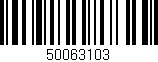 Código de barras (EAN, GTIN, SKU, ISBN): '50063103'