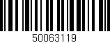 Código de barras (EAN, GTIN, SKU, ISBN): '50063119'