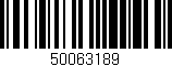 Código de barras (EAN, GTIN, SKU, ISBN): '50063189'