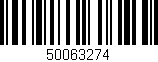 Código de barras (EAN, GTIN, SKU, ISBN): '50063274'