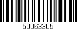 Código de barras (EAN, GTIN, SKU, ISBN): '50063305'