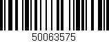 Código de barras (EAN, GTIN, SKU, ISBN): '50063575'