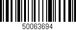 Código de barras (EAN, GTIN, SKU, ISBN): '50063694'