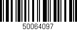 Código de barras (EAN, GTIN, SKU, ISBN): '50064097'