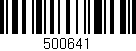 Código de barras (EAN, GTIN, SKU, ISBN): '500641'
