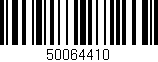 Código de barras (EAN, GTIN, SKU, ISBN): '50064410'