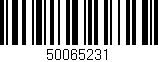 Código de barras (EAN, GTIN, SKU, ISBN): '50065231'