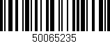 Código de barras (EAN, GTIN, SKU, ISBN): '50065235'
