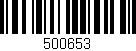 Código de barras (EAN, GTIN, SKU, ISBN): '500653'