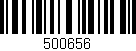 Código de barras (EAN, GTIN, SKU, ISBN): '500656'