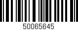 Código de barras (EAN, GTIN, SKU, ISBN): '50065645'