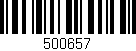 Código de barras (EAN, GTIN, SKU, ISBN): '500657'
