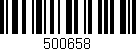 Código de barras (EAN, GTIN, SKU, ISBN): '500658'