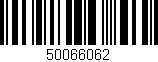 Código de barras (EAN, GTIN, SKU, ISBN): '50066062'