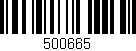 Código de barras (EAN, GTIN, SKU, ISBN): '500665'