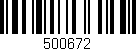 Código de barras (EAN, GTIN, SKU, ISBN): '500672'