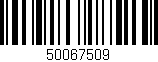 Código de barras (EAN, GTIN, SKU, ISBN): '50067509'