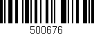 Código de barras (EAN, GTIN, SKU, ISBN): '500676'
