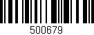 Código de barras (EAN, GTIN, SKU, ISBN): '500679'