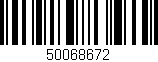 Código de barras (EAN, GTIN, SKU, ISBN): '50068672'