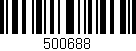 Código de barras (EAN, GTIN, SKU, ISBN): '500688'