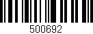 Código de barras (EAN, GTIN, SKU, ISBN): '500692'