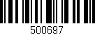 Código de barras (EAN, GTIN, SKU, ISBN): '500697'