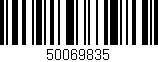 Código de barras (EAN, GTIN, SKU, ISBN): '50069835'