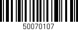 Código de barras (EAN, GTIN, SKU, ISBN): '50070107'