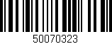 Código de barras (EAN, GTIN, SKU, ISBN): '50070323'