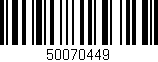 Código de barras (EAN, GTIN, SKU, ISBN): '50070449'