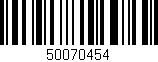 Código de barras (EAN, GTIN, SKU, ISBN): '50070454'