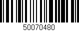Código de barras (EAN, GTIN, SKU, ISBN): '50070480'