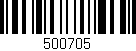 Código de barras (EAN, GTIN, SKU, ISBN): '500705'