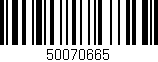 Código de barras (EAN, GTIN, SKU, ISBN): '50070665'