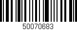 Código de barras (EAN, GTIN, SKU, ISBN): '50070683'